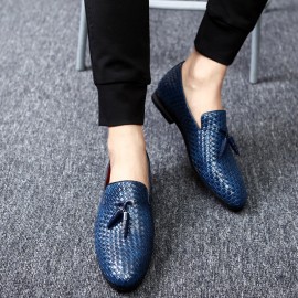 Men Genuine Leather Snake Pattern Leisure Elegant Business Oxfords